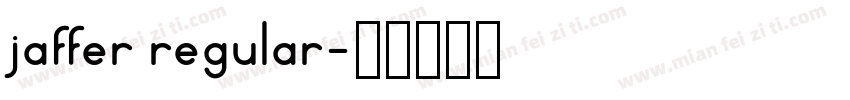 jaffer regular字体转换